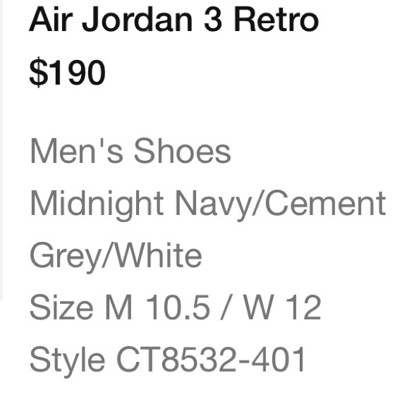 Air Jordan 3 Retro - Picture 2 of 15